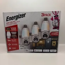 Energizer Smart 5GHz WIFI Indoor/Outdoor Socket P/T Camera 3 Pack