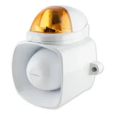 SH-816S-SQ/A Enforcer Siren/Strobe with Audio Input, Amber
