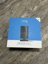 Ring Stick Up Cam Indoor Outdoor 1080p Wi-Fi Plug-In Security Camera Black