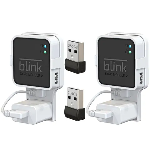 256GB USB Flash Drive with Outlet Mount Compatible with Blink Sync Module 2, ...