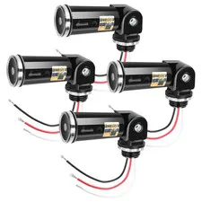 4-Pack, Dusk to Dawn/Day Night Sensor, Photoelectric Switch, Photo Cell Sensor,