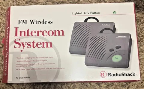 Radio Shack #43-3103 FM Wireless Intercom System - Brand New
