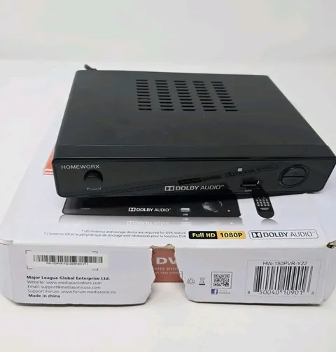 Mediasonic Homeworx Over the Air Digital Video Recorder DVR HW-150PVR converter 