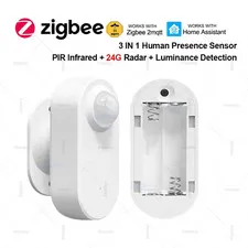 24G Zigbee Human Presence Sensor Mmwave Radar Detector with PIR Motion Luminance