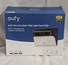 *NEW/SEALED* eufy S120 Wireless Outdoor Solar Wall Light 2K Security Camera 