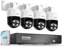 ZOSI 4K 8CH 8MP PoE IP Security Camera System Detec Color Night Vision 2TB HDD