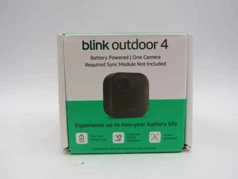 Blink - Add On Outdoor 4 Wireless 1080p Security Camera Black NEW SEALED