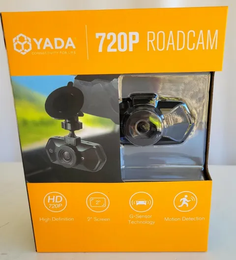 YADA 720P Dash Road Camera, 120-Degree Wide Angle Lens, G-Sensor 4GB SD Card NIB