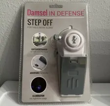 DAMSEL IN DEFENSE STEP OFF PORTABLE ALARM DOOR OR WINDOW  SEALED 120 DECIBEL NEW