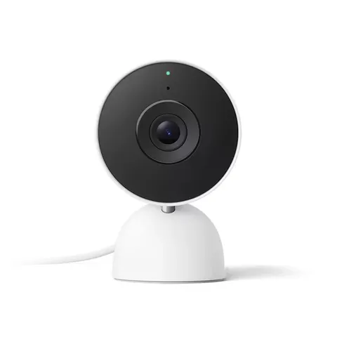 Google Nest Cam (2nd Gen) Indoor Wired 1080p HD Night Vision White GA01998-US