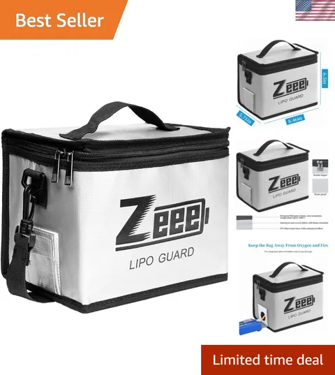 Fireproof Explosionproof Lipo Bag Battery Storage8.46 x 6.5 x 5.71in | Large ...