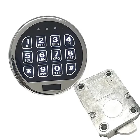 Gun Safe Lock Replacement with Swing Bolt Lock Chrome Electronic Digital Keypad
