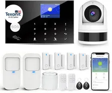 Home Security System with Camera, Wifi + GSM Home Alarm Kit with Phone App Alert