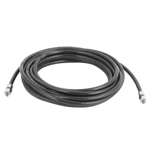 5M 16FT Black HD Coaxial Cable Satellite Antenna TV Metric Wire Connector F