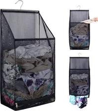 Hanging Collapsible Breathable Mesh Laundry Bags,Fast Drying Portable Space Savi