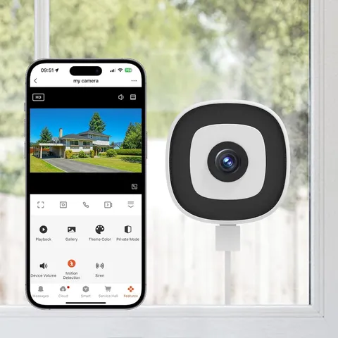 Window Camera, 5/2.4Ghz Wifi Cameras for Home Security, Human Detection, 24/7 Re