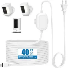 Weatherproof Power Cord for Ring Outdoor Cam Plus/Ring Spotlight Cam Plus/Pro (B