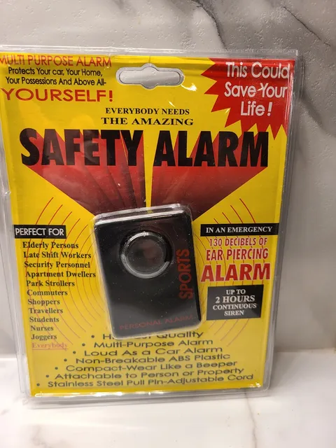 The Amazing Safety Alarm Up To 2 Hours Continuous Siren 130 db Ear Piercing NEW!