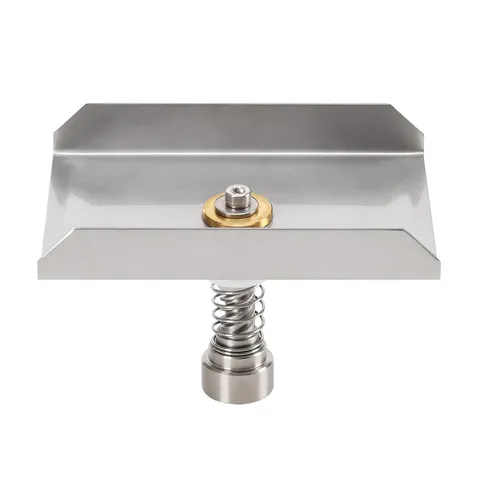 Rectangular Spinner Plate Fits for Any Deer and Game rectangular, silver