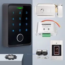 HOMSECUR Waterproof WIFI Fingerprint RFID Access Control Set Lock APP Unlock