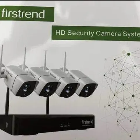 Firstrend Wireless Security Camera System 4 Cameras + NVR Fully Tested