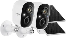 Solar Security Cameras Wireless Outdoor, 2K Cameras for Home Security System wit