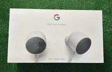 New Sealed Google Nest Cam Outdoor Smart Security Camera (2-Pack) NC2400ES