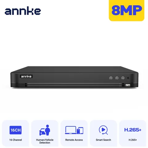 ANNKE 5IN1 4K 16CH DVR 8MP Security CCTV Video Recorder Human Detection H.265+
