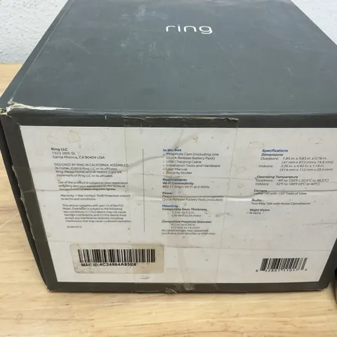 Ring Door View Peephole Camera and Doorbell With Battery - Tested Excellent Cond