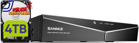 16 Channel Security CCTV DVR with 4TB Hard Drive 1080P Lite 5-In-1 Hybrid Video
