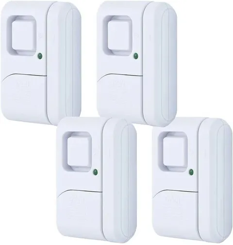 GE Personal Security Window & Door Alarm 6 Pack 120dB Battery Operated 45982 NEW