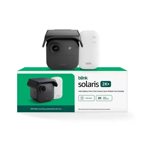 Blink - Solaris 2K+ Solar-powered wireless smart security camera, runs in a...