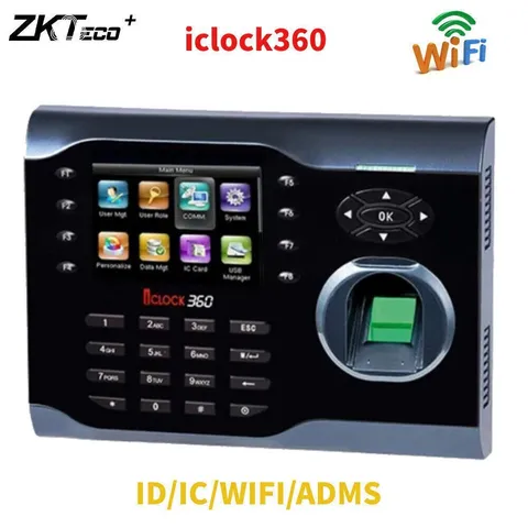 ZKTeco iClock360 WIFI/ID/IC TCP/IP Fingerprint Time Clock Attendance Terminal US