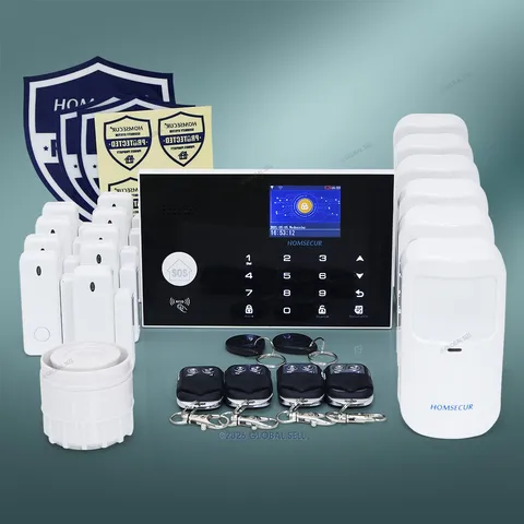 HOMSECUR Wireless 4G WIFI SMS Autodial Home House Alarm System+IOS/Android APP
