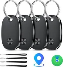 4PCS Bluetooth Tracker Tags for iOS Find My App Keys Luggage Backpack