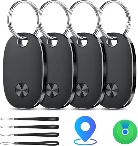4PCS Bluetooth Tracker Tags for iOS Find My App Keys Luggage Backpack