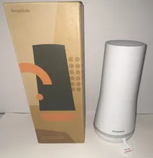 SimpliSafe Base Station Wireless Alarm Hub, White, Alexa/Google, Plug-In
