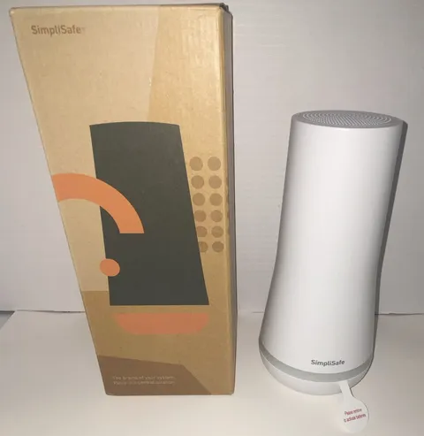 SimpliSafe Base Station Wireless Alarm Hub, White, Alexa/Google, Plug-In