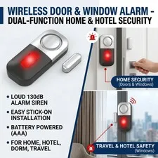 Home Security Burglar Alarm Wireless Door Opening Alarm Anti Theft Intruder