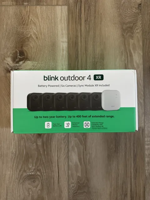 Blink Security Cameras 6 Camera Set Outdoor 4 XR with Sync Module HD Wireless