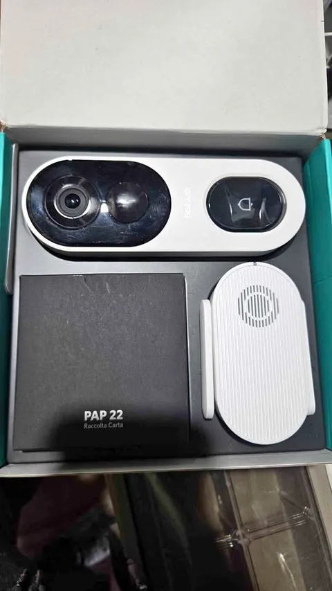 BOTSLAB 2K Video Doorbell Camera Wireless Outdoor with Head-to-Toe View, No