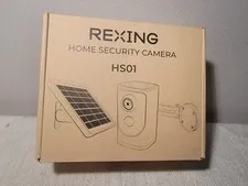 Rexing HS01 Smart Home Security Camera,1080p,Solar Panel, Door Bell, Intercom,