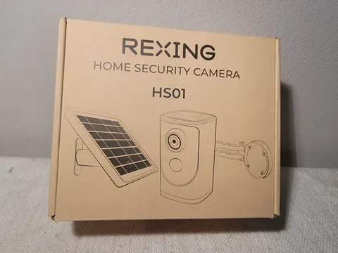 Rexing HS01 Smart Home Security Camera,1080p,Solar Panel, Door Bell, Intercom,