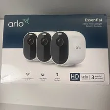 ARLO 3-Pk Essential Wireless Spotlight Security Cameras 1080P VMC2330 NEW SEALED