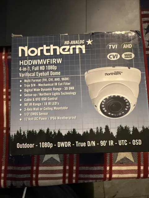 Northern HDDWMVFIRW HD Outdoor 1080P 2.8-12mm 90' IR Eyeball Camera - White