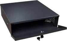 Heavy Duty 16 Gauge Steel DVR Security Lockbox with AC Fan for Wall/Floor Mount