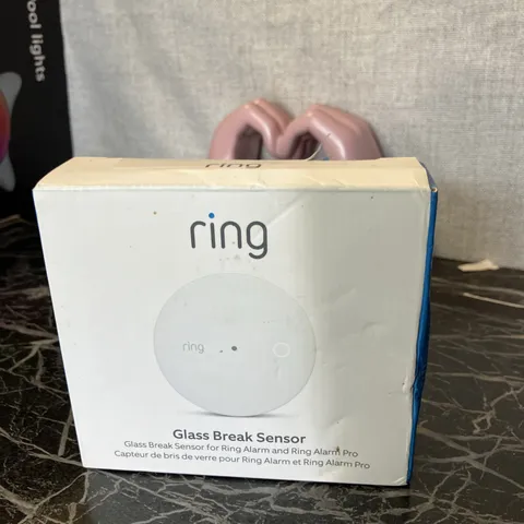 Ring Glass Break Sensor Z-Wave White Real-Time Notifications Simple Setup@A
