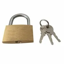 2 pack 30MM Brass padlock with 3 keys 