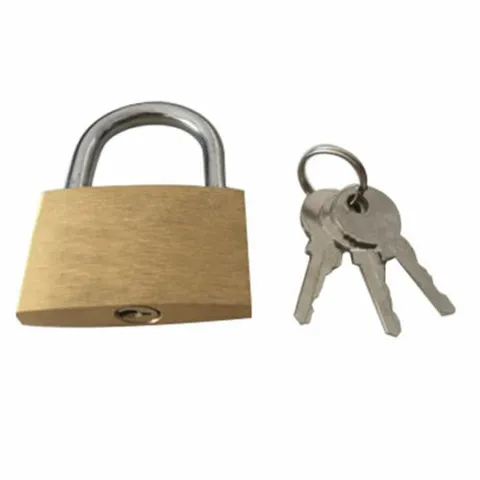 2 pack 30MM Brass padlock with 3 keys 