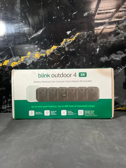 + Blink Outdoor 4 XR , 6  Camera System w/Sync Module Included - New Sealed